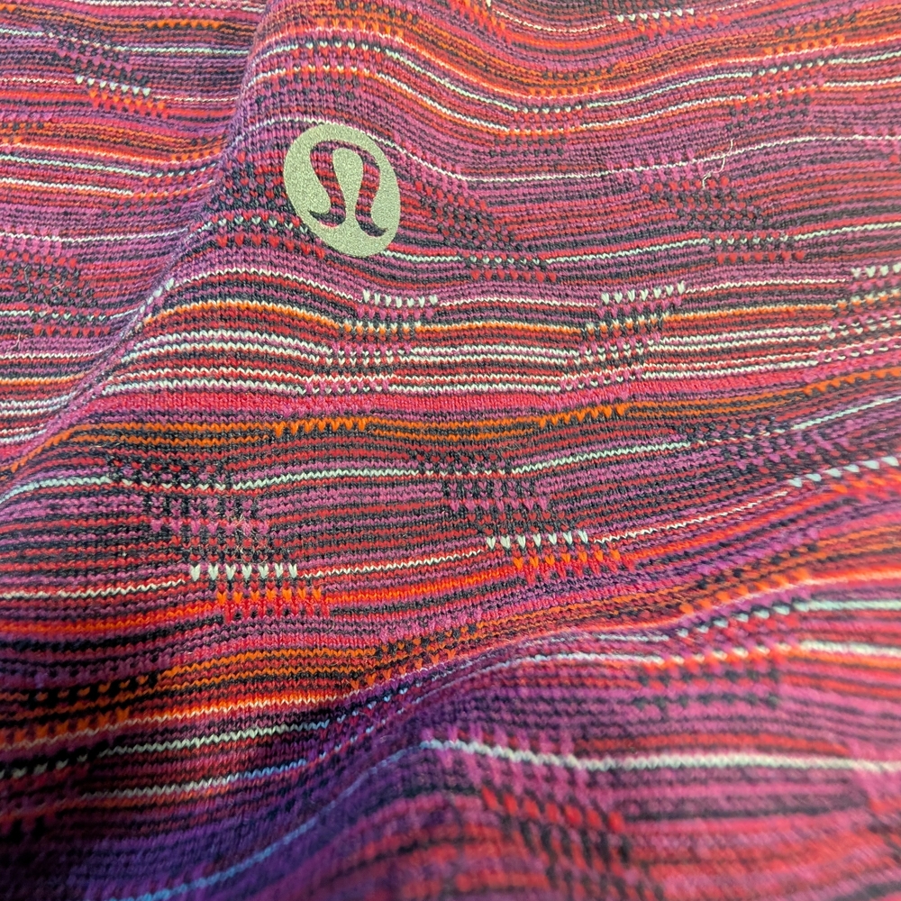 lululemon athletica Purple Striped Performance Leggings - Picture 3 of 5